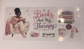 books are my therapy soft pink