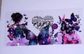 mama flowers and butterflies purple